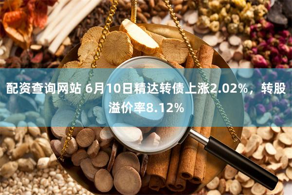 配资查询网站 6月10日精达转债上涨2.02%，转股溢价率8.12%
